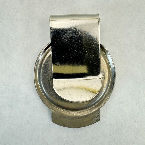 NFL Carolina Panthers Logo Money Clip Silver-tone Metal Football - Picture 3 of 6